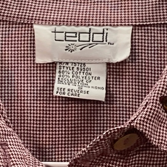 Vintage Teddi Petite Cat Shirt Size Small - Picture 2 of 6